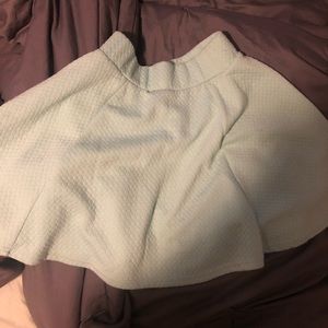 Teal H&M skater skirt